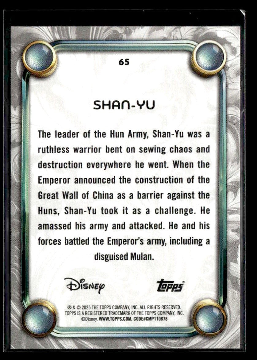 2025 Topps Disney Wonder #65 Shan-Yu