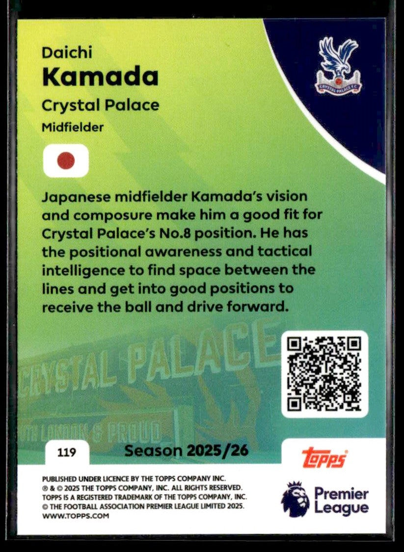 2025-26 Topps Premier League #119 Daichi Kamada