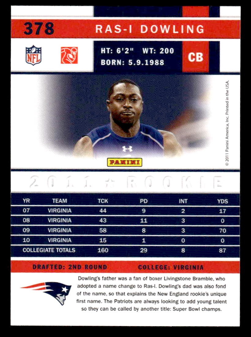 2011 Score #378 Ras-I Dowling