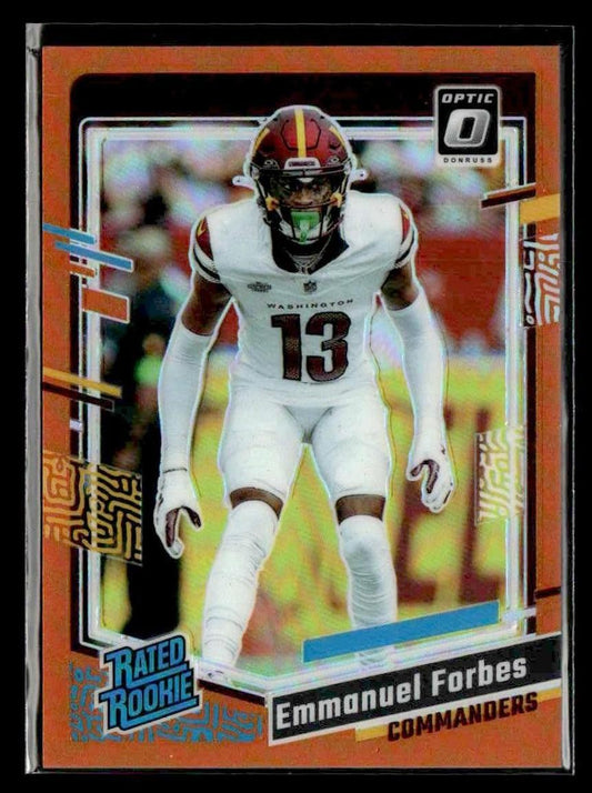 2023 Donruss Optic #299 Emmanuel Forbes Orange #/249