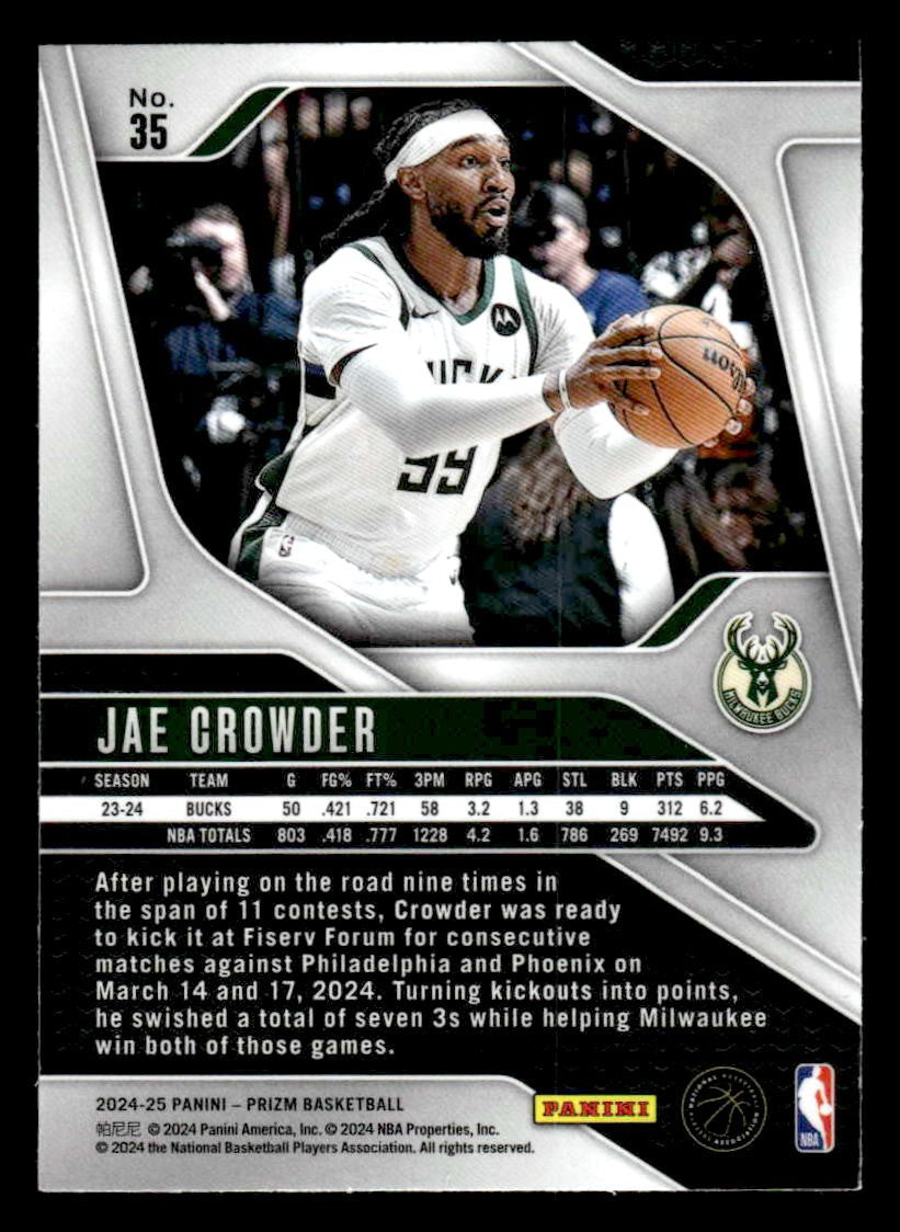 2024-25 Panini Prizm #35 Jae Crowder