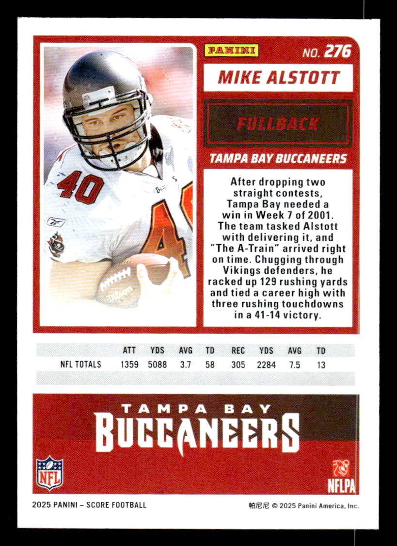 2025 Score #276 Mike Alstott