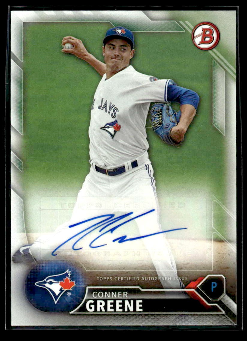 2016 Bowman #PA-CG Conner Greene Paper Prospect Autographs