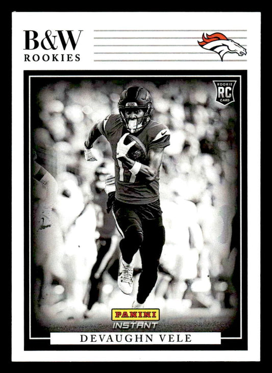 2024 Panini Instant NFL Black & White Rookies #BWR-22 Devaughn Vele