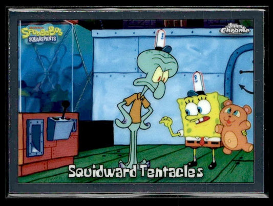 2025 Topps Chrome SpongeBob SquarePants 25th Anniversary #23 Squidward Tentacles