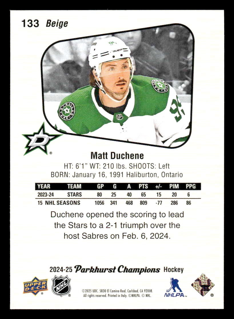 2024-25 Parkhurst Champions #133 Matt Duchene