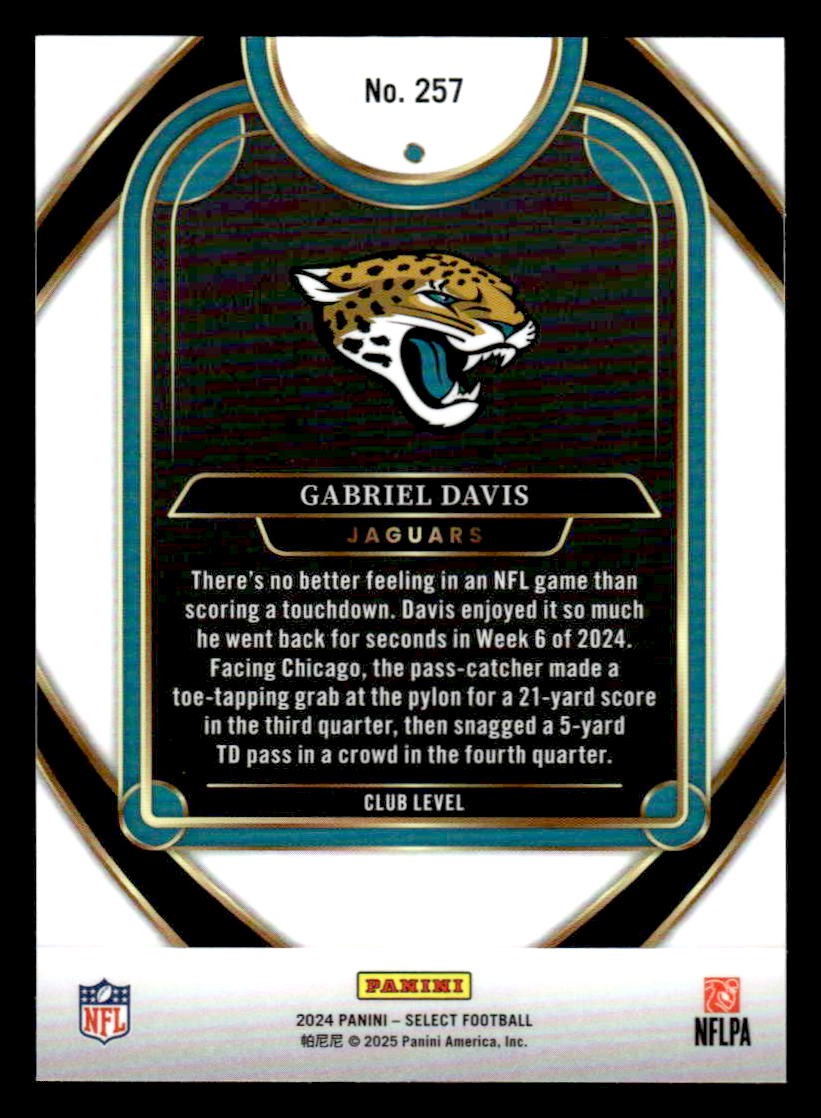 2024 Panini Select #257 Gabriel Davis