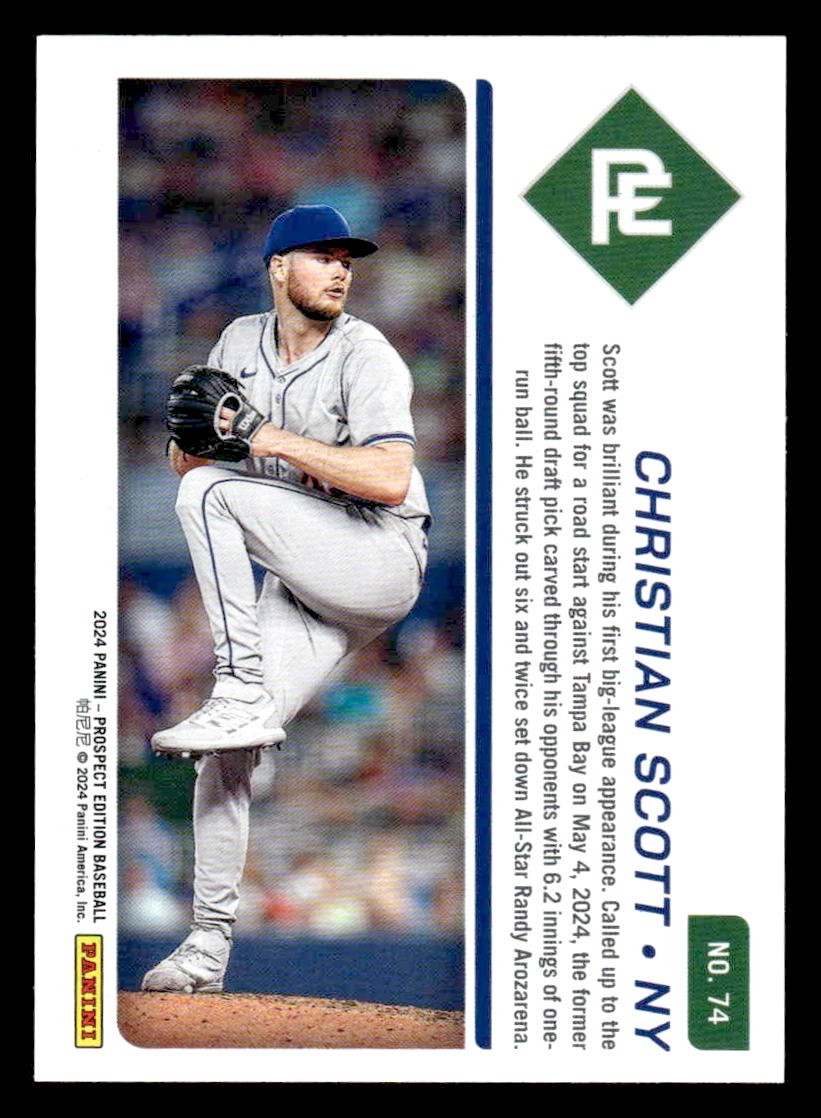 2024 Panini Prospect Edition #74 Christian Scott