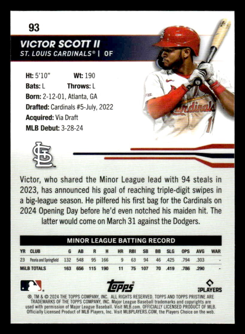2024 Topps Pristine #93 Victor Scott II