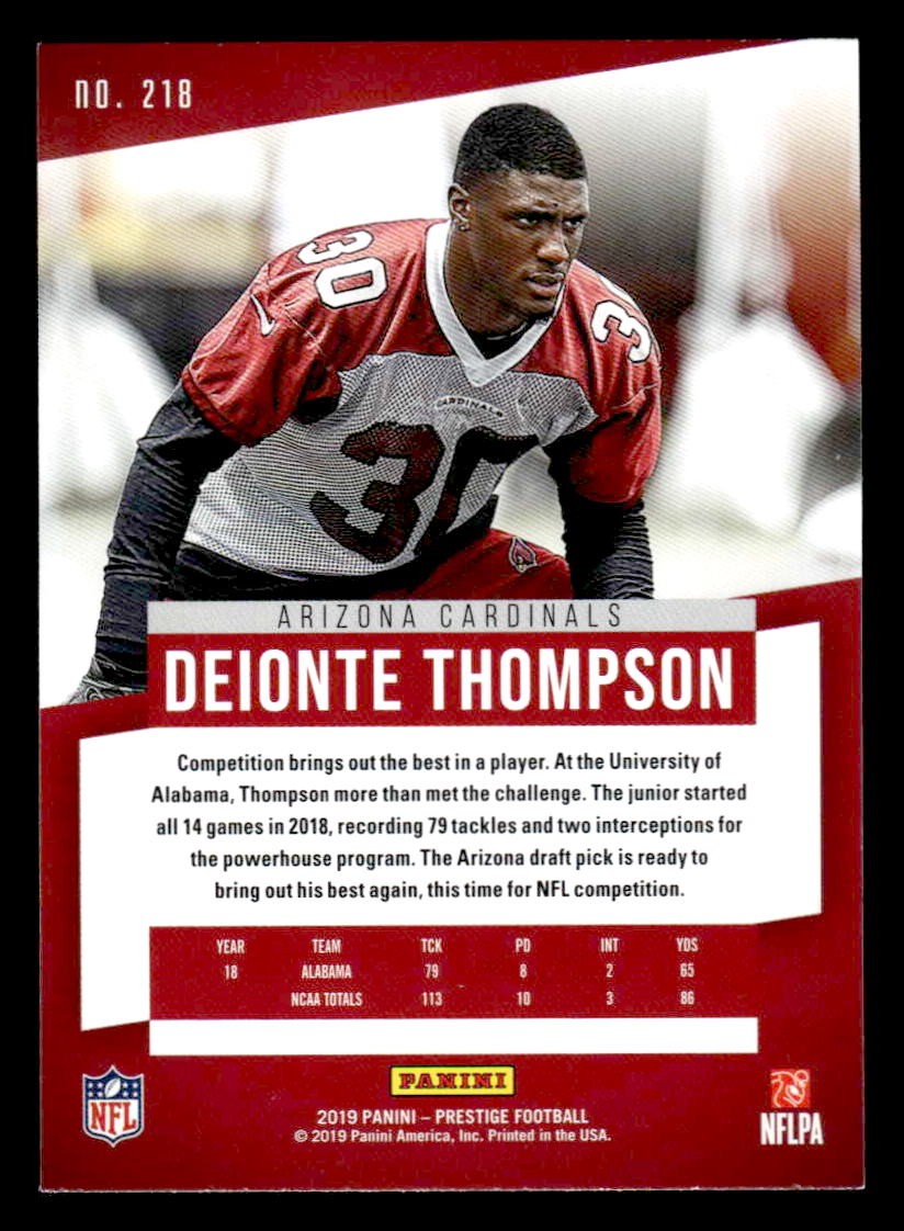 2019 Panini Prestige #218 Deionte Thompson Xtra Points Green