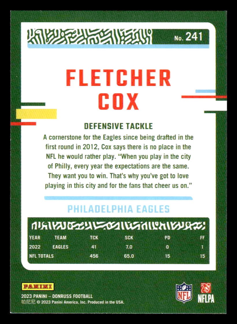 2023 Donruss #241 Fletcher Cox