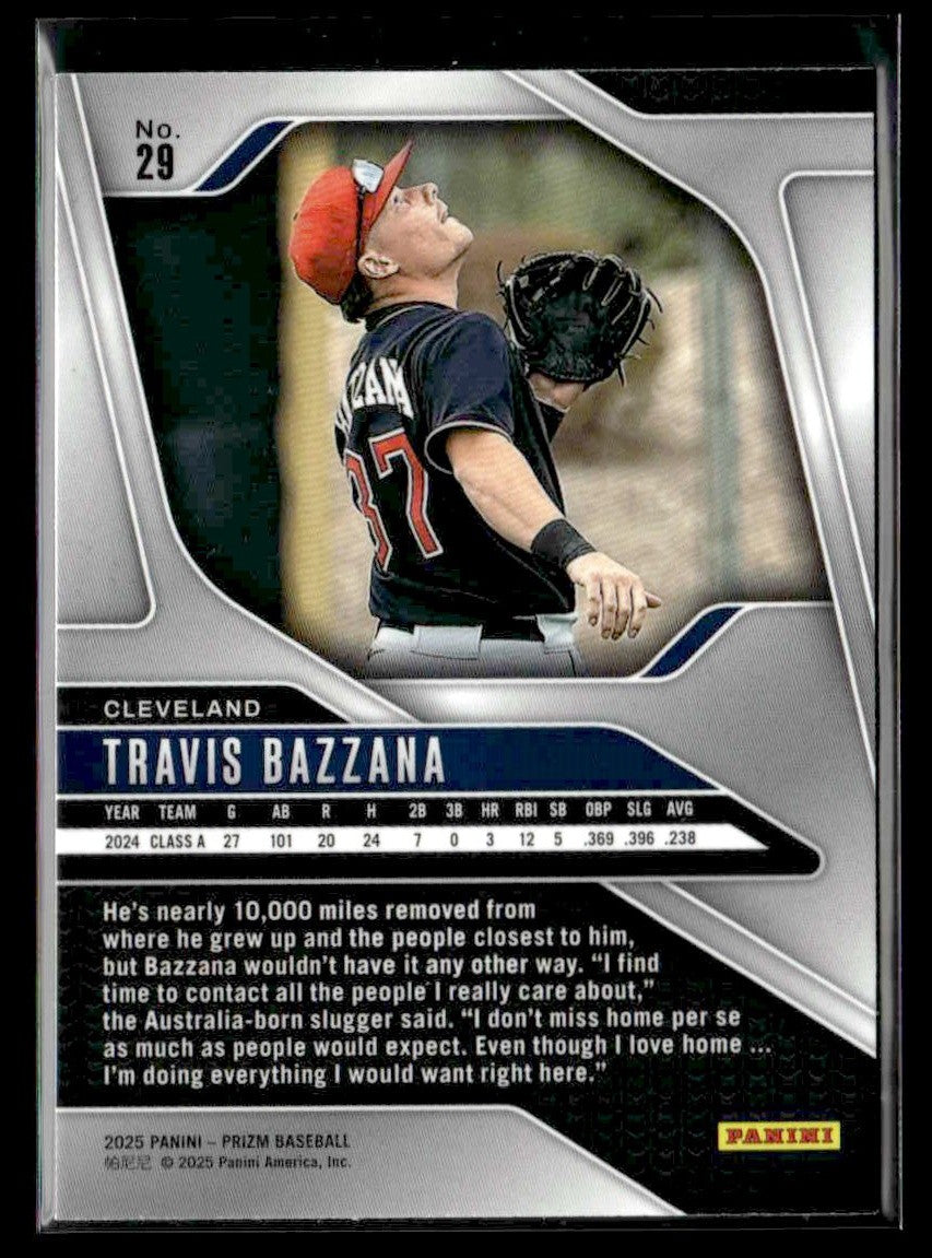 2025 Panini Prizm #29 Travis Bazzana