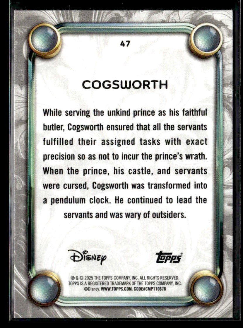 2025 Topps Disney Wonder #47 Cogsworth