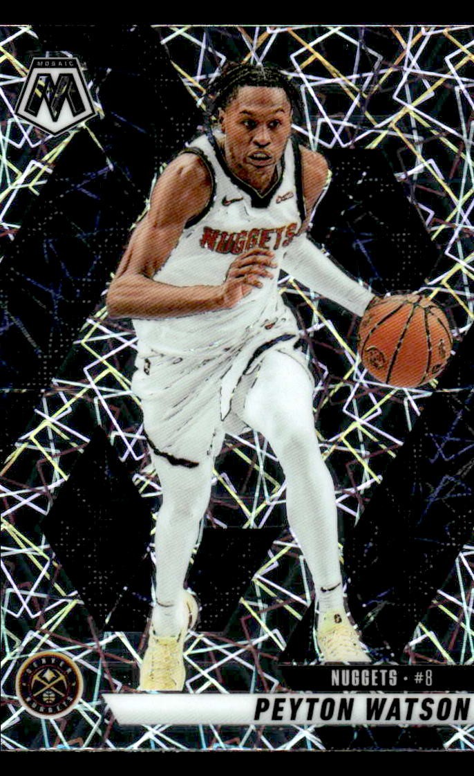 2024-25 Panini Mosaic #194 Peyton Watson Premium