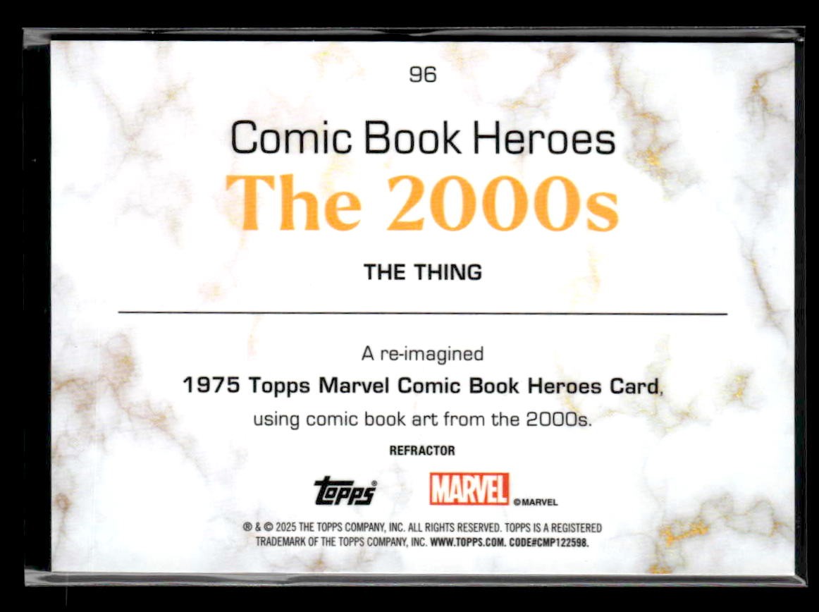 π The Thing 2025 Topps Marvel 1975 Golden Anniversary Refractor #96 π