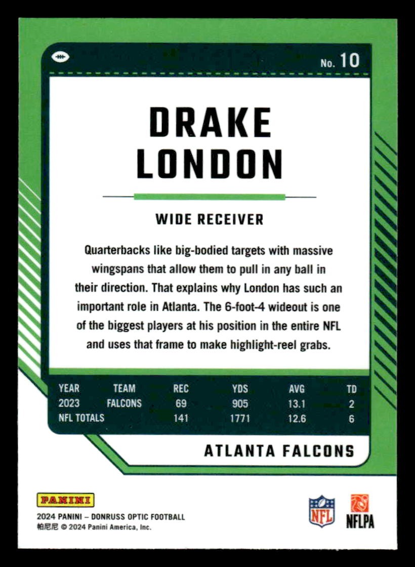 2024 Donruss Optic #10 Drake London
