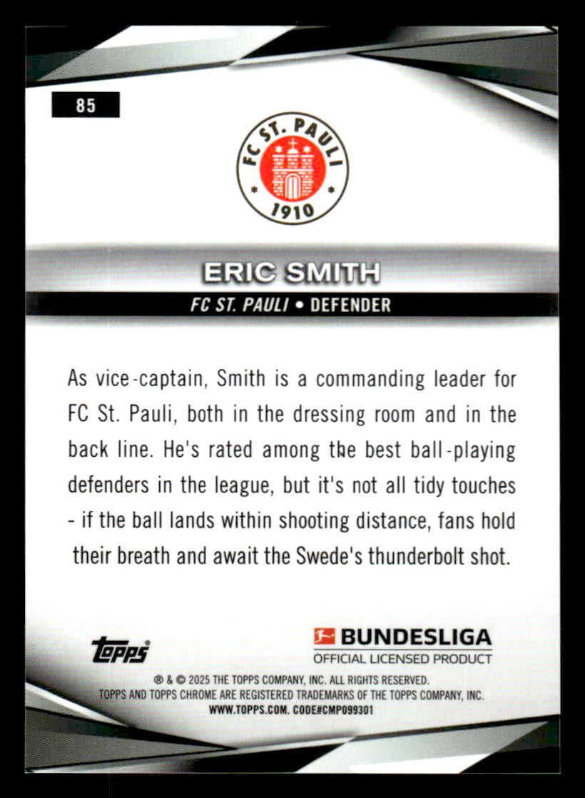 2025 Topps Chrome Bundesliga #85 Eric Smith