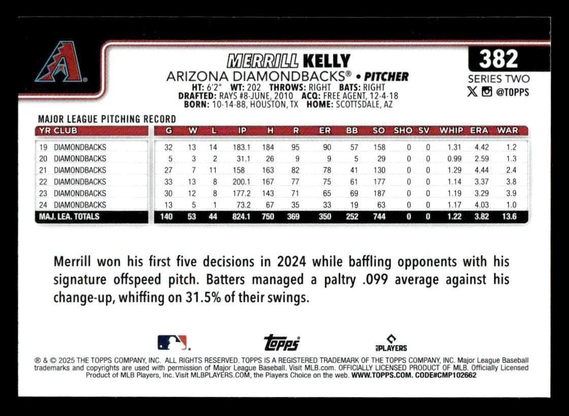 2025 Topps #382 Merrill Kelly