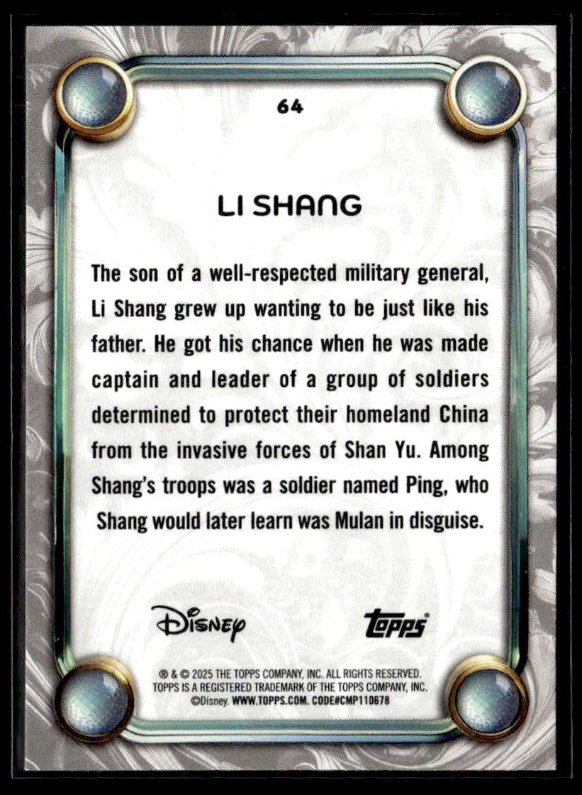 2025 Topps Disney Wonder #64 Li Shang