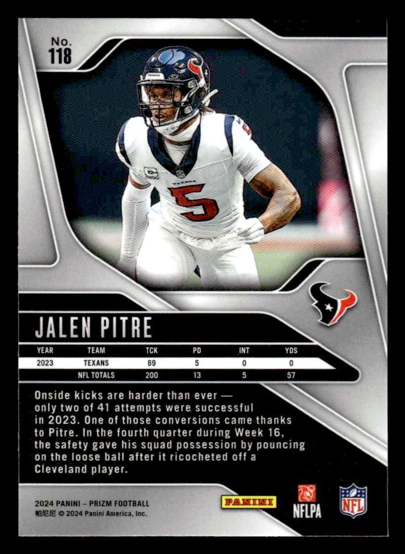 2024 Panini Prizm #118 Jalen Pitre