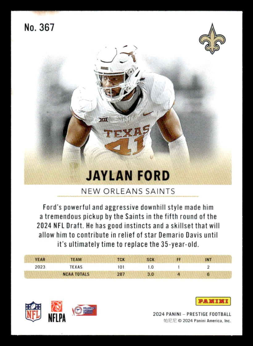 2024 Panini Prestige #367 Jaylan Ford