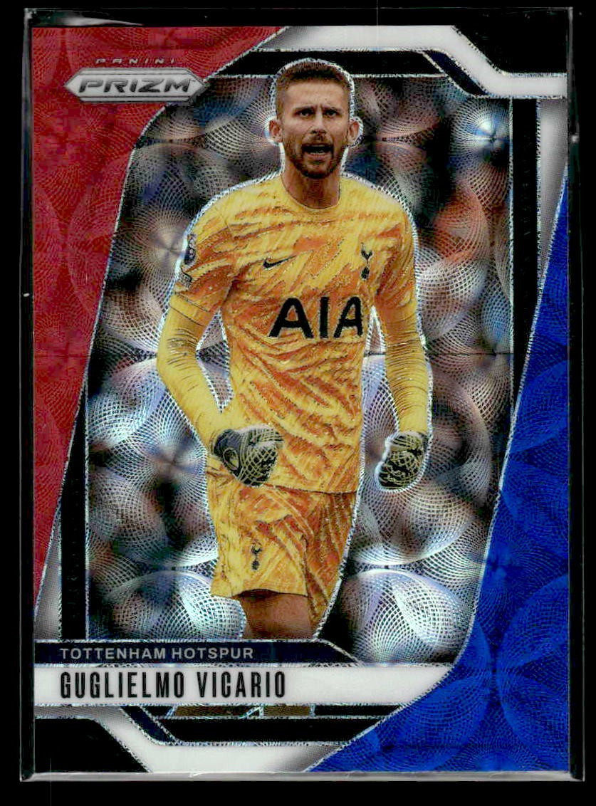 2024-25 Prizm Premier League #85 Guglielmo Vicario Choice Red White and Blue