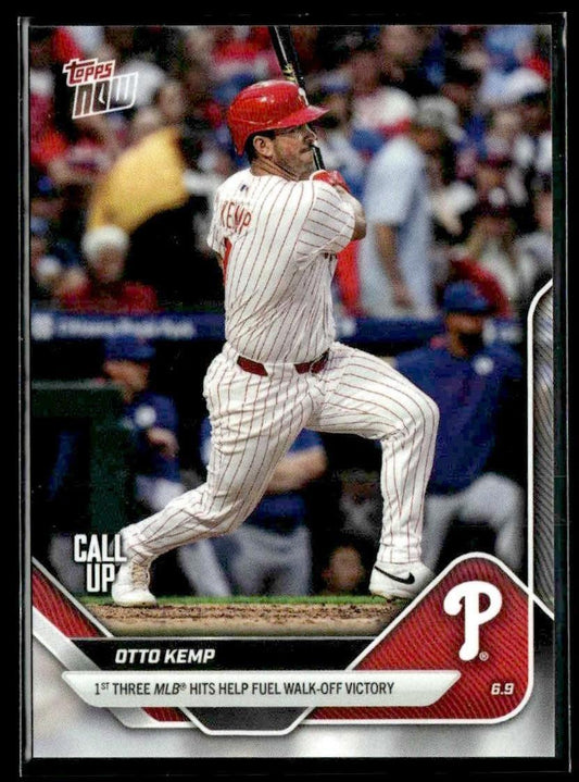 2025 Topps Now #277 Otto Kemp 1st 3 MLB Hits Fuels Walk-Off Victory