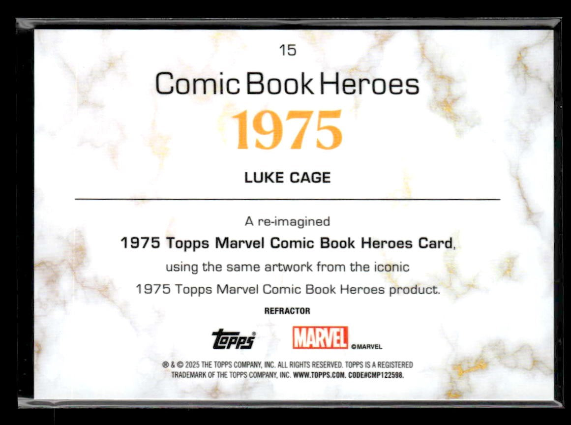π Luke Cage β 2025 Topps Marvel 1975 Golden Anniversary Refractor #15 π