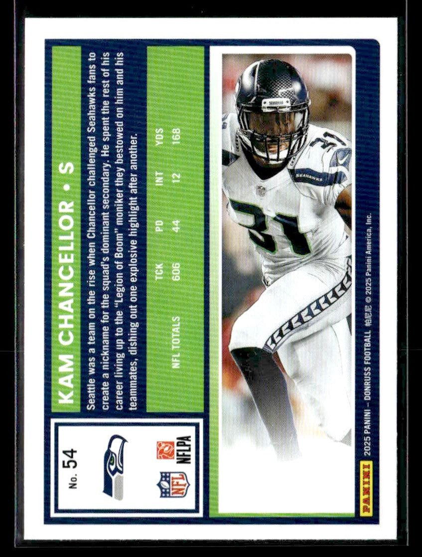 2025 Donruss #54 Kam Chancellor