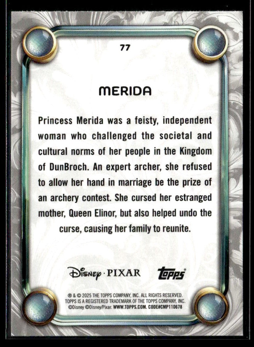 2025 Topps Disney Wonder #77 Merida