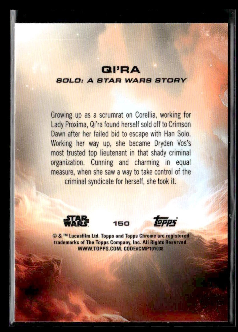 π Qi'ra β 2025 Topps Chrome Sapphire Edition Star Wars #150 π