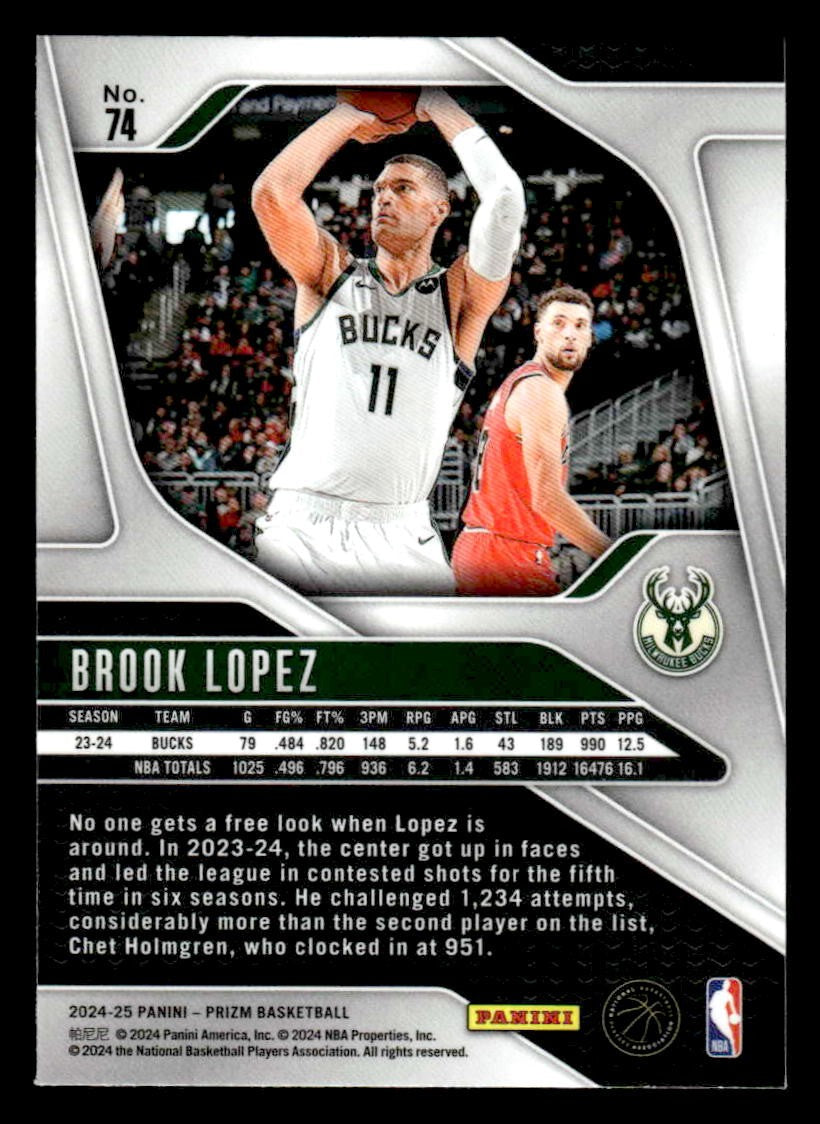 2024-25 Panini Prizm #74 Brook Lopez
