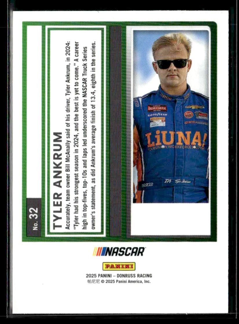 2025 Donruss #32 Tyler Ankrum Blue #/199