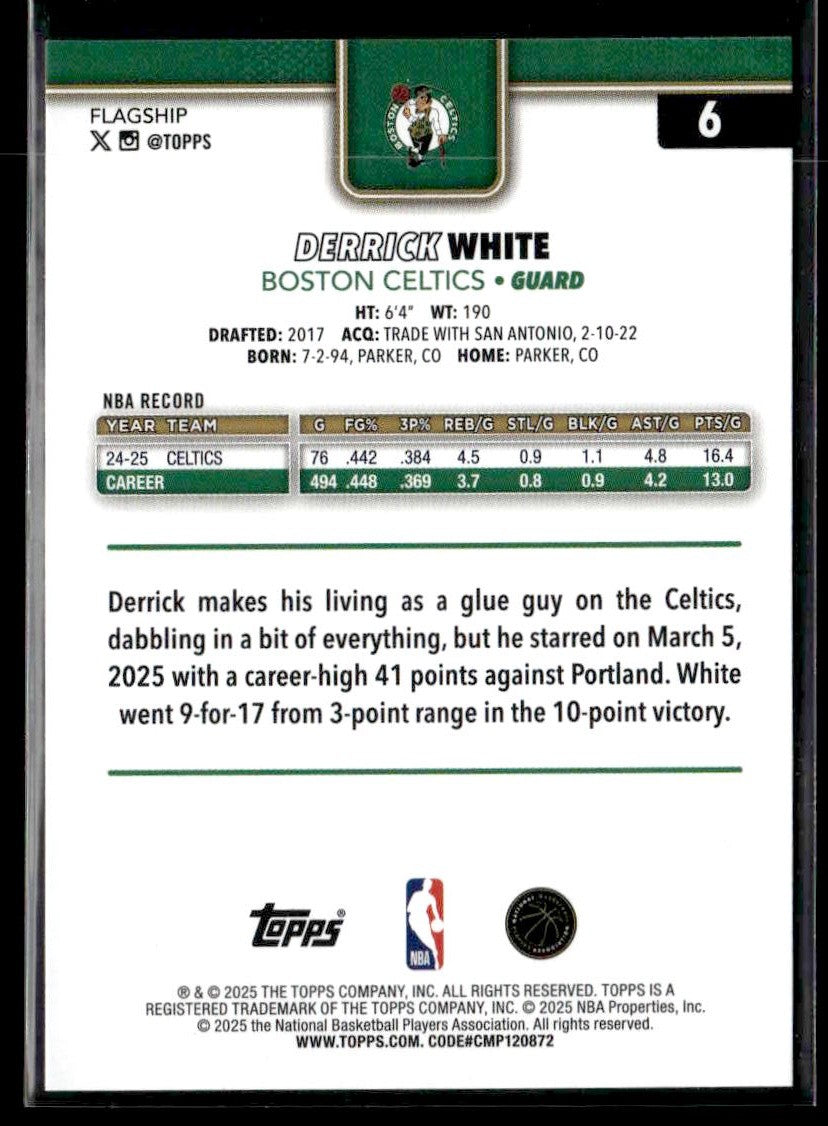 2025-26 Topps #6 Derrick White