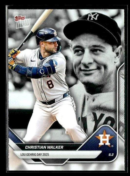 2025 Topps Now Lou Gehrig Day: Presented by Sarah Langs #LGD-CW Christian Walker