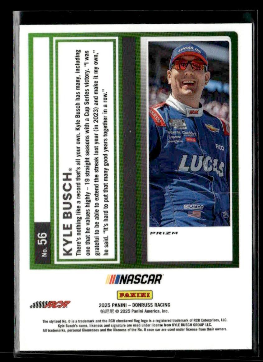 2025 Donruss #56 Kyle Busch Optic Holo