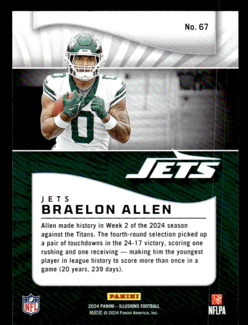 2024 Panini Illusions #67 Braelon Allen