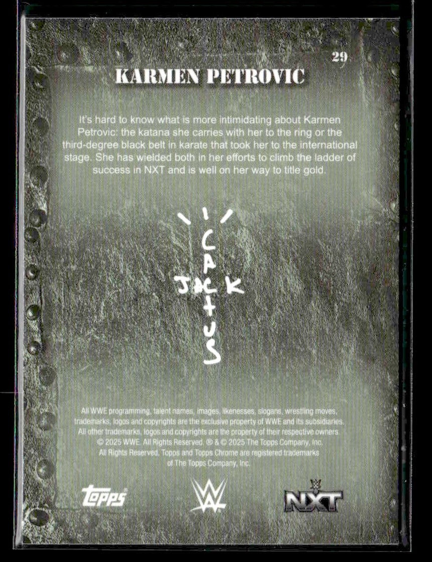 2025 Topps Chrome WWE x Cactus Jack #29 Karmen Petrovic