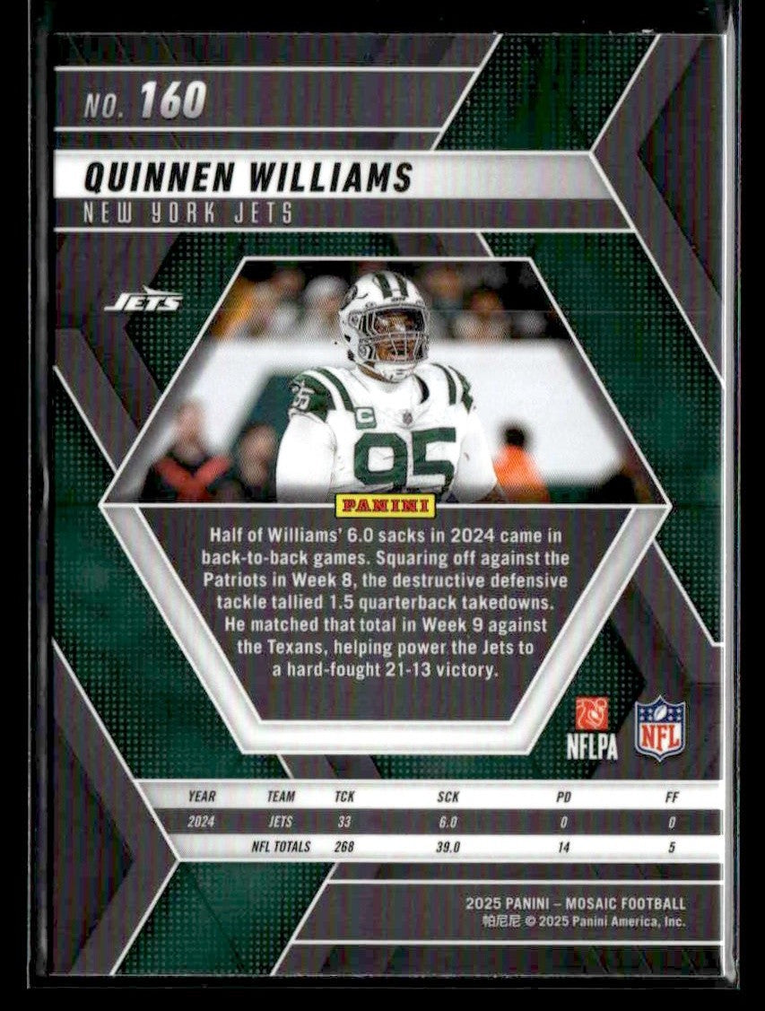2025 Panini Mosaic #160 Quinnen Williams