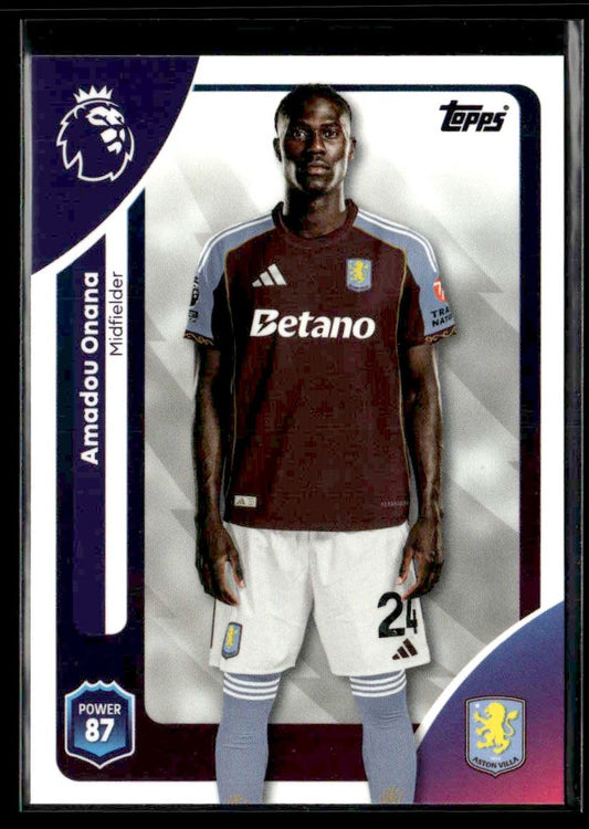 2025-26 Topps Premier League #26 Amadou Onana