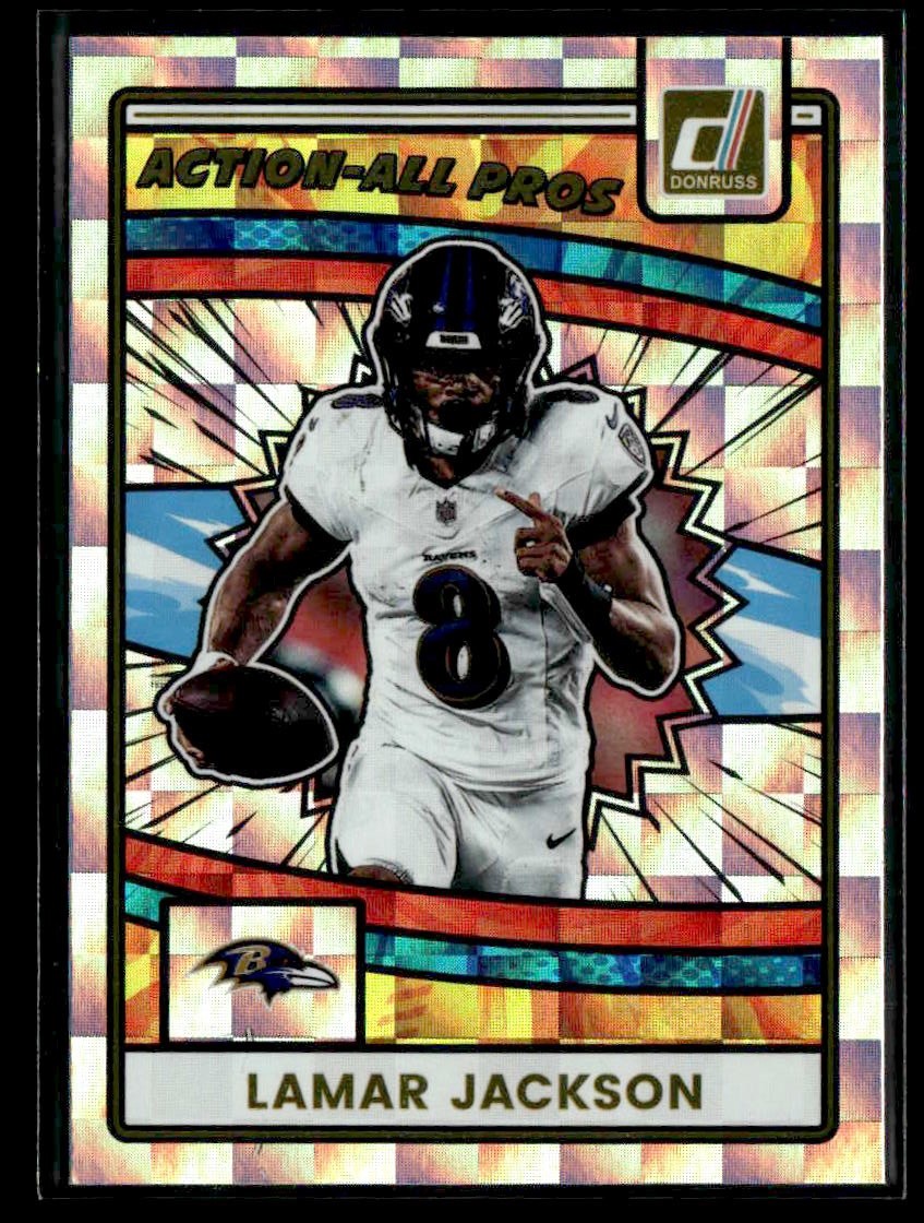 2025 Donruss #AAP-LJA Lamar Jackson Action All Pros