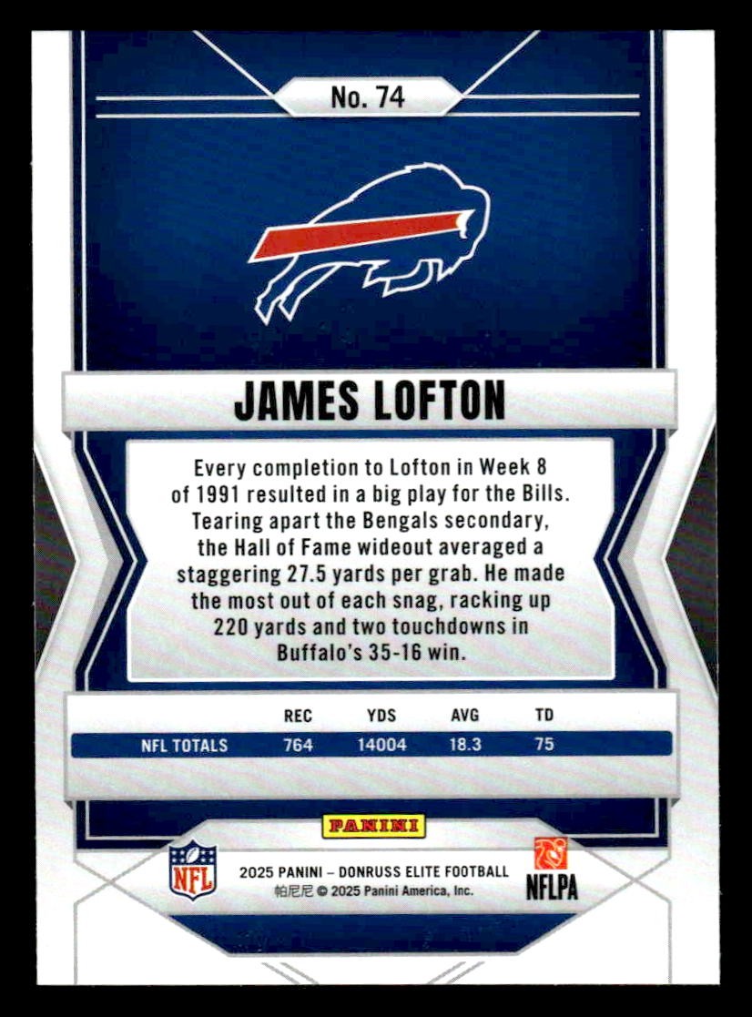 2025 Donruss Elite #74 James Lofton