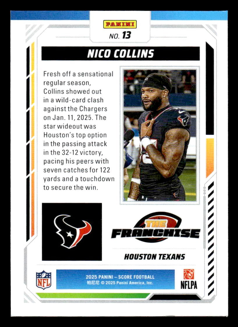 2025 Score #13 Nico Collins The Franchise