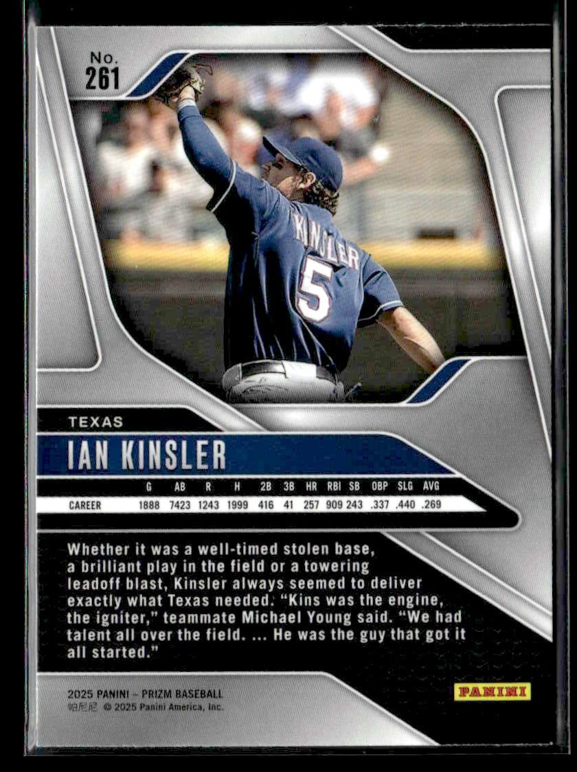 2025 Panini Prizm #261 Ian Kinsler