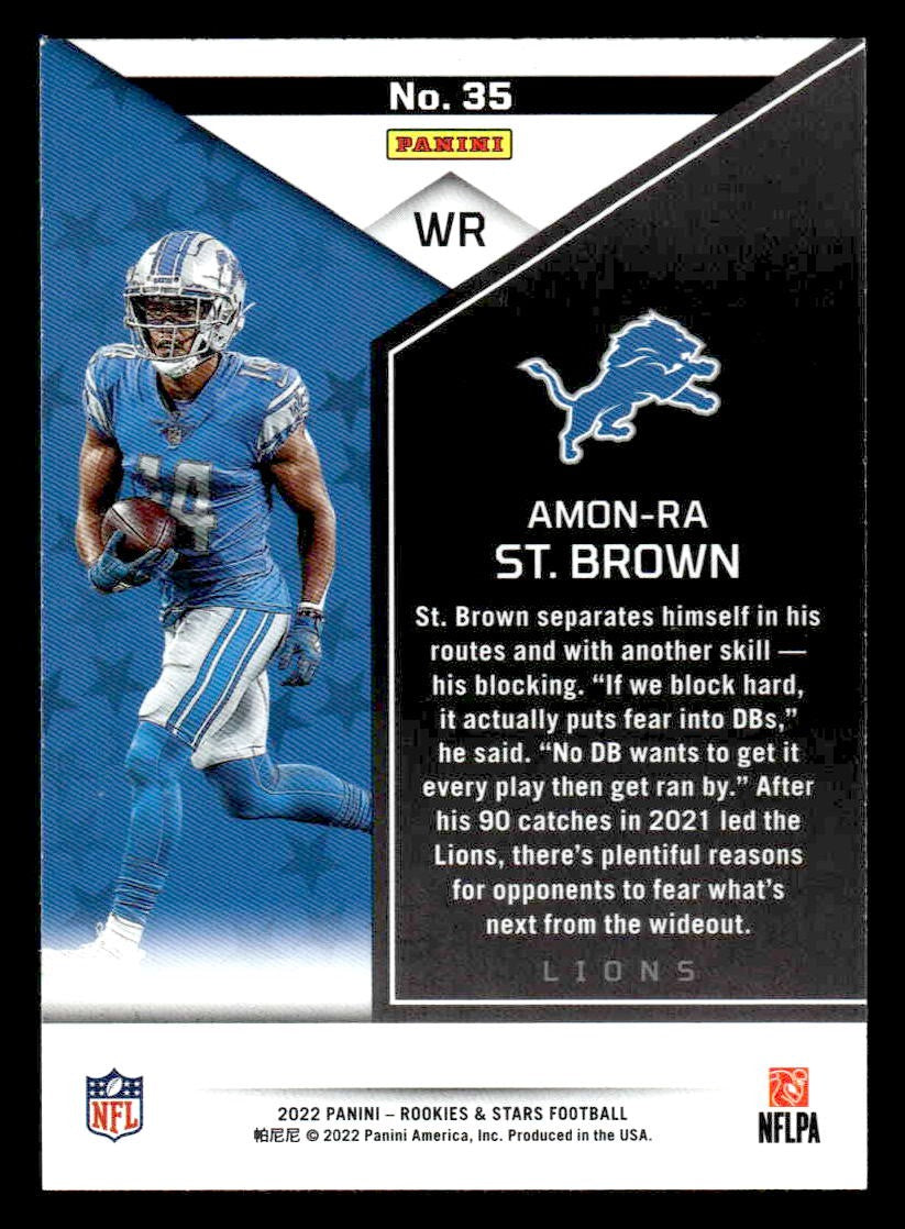 2022 Panini Rookies & Stars #35 Amon-Ra St. Brown