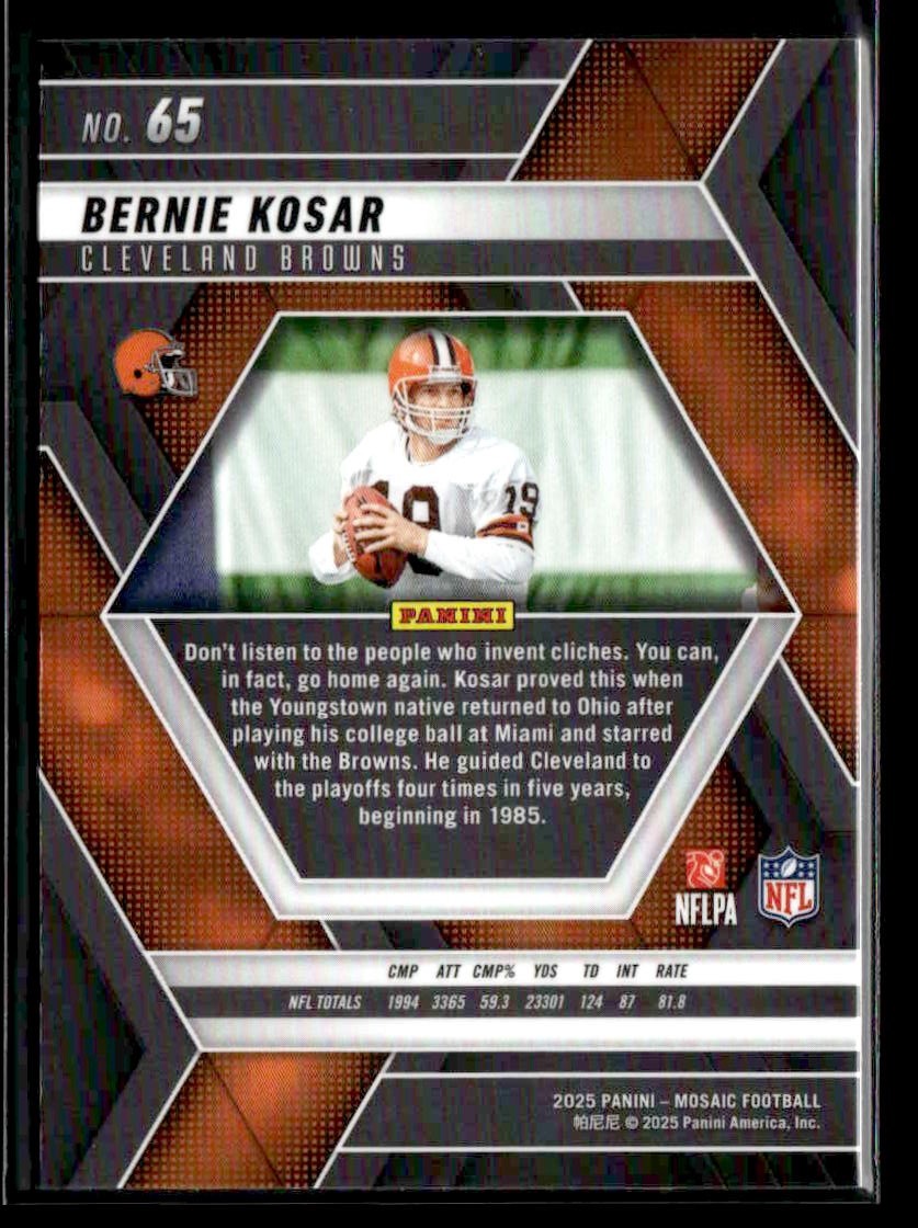 2025 Panini Mosaic #65 Bernie Kosar