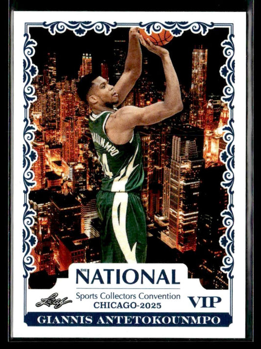 2025 Leaf National Sports Collectors Convention VIP #VIP-4 Giannis Antetokounmpo