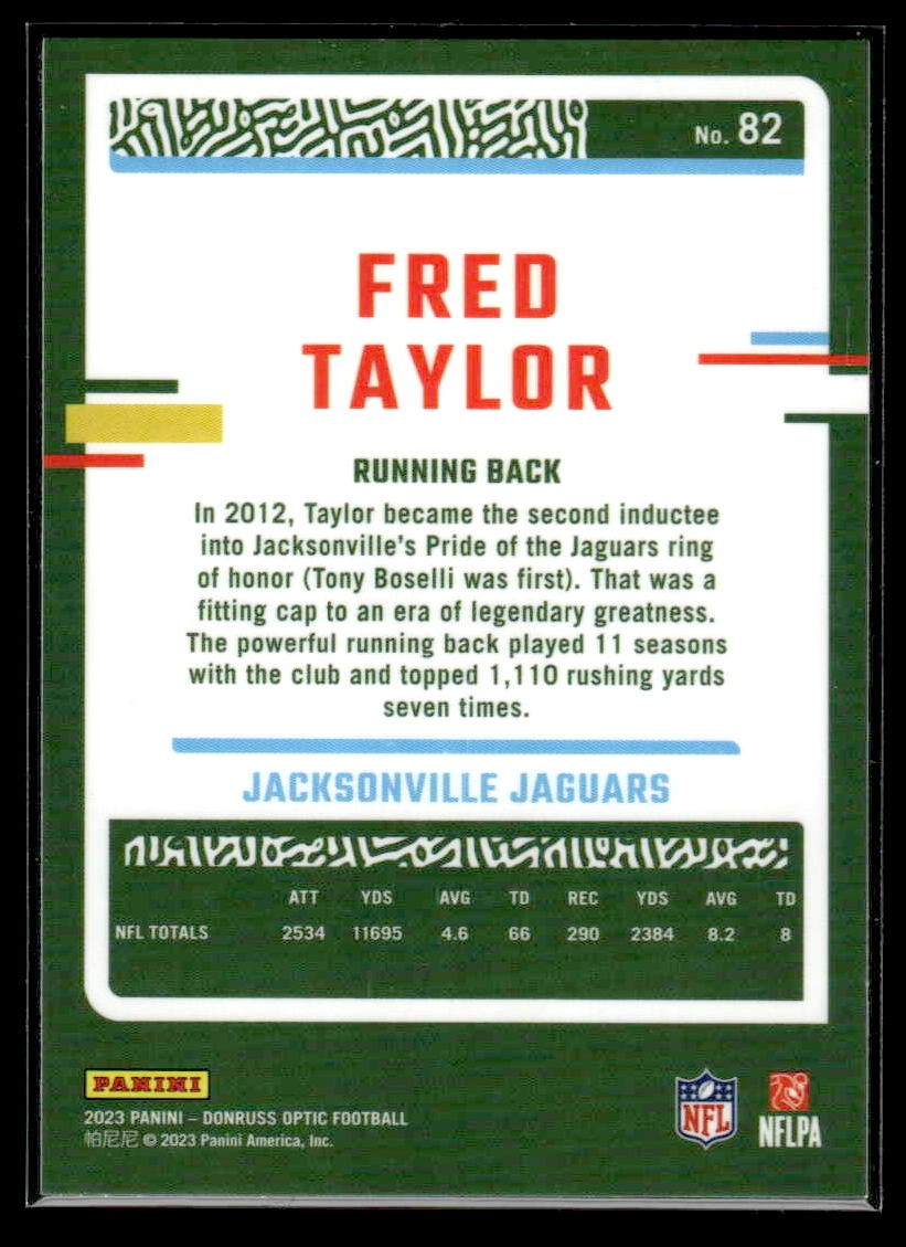 2023 Donruss Optic #82 Fred Taylor