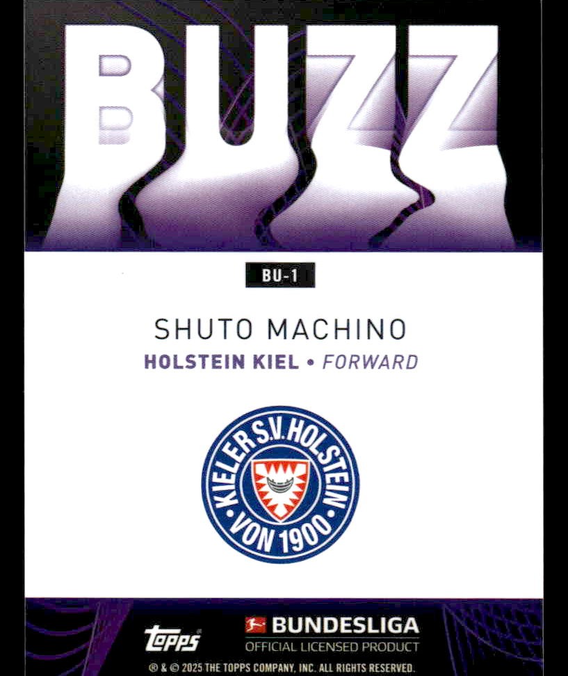 2025 Topps Chrome Bundesliga #BU-1 Shuto Machino Buzz
