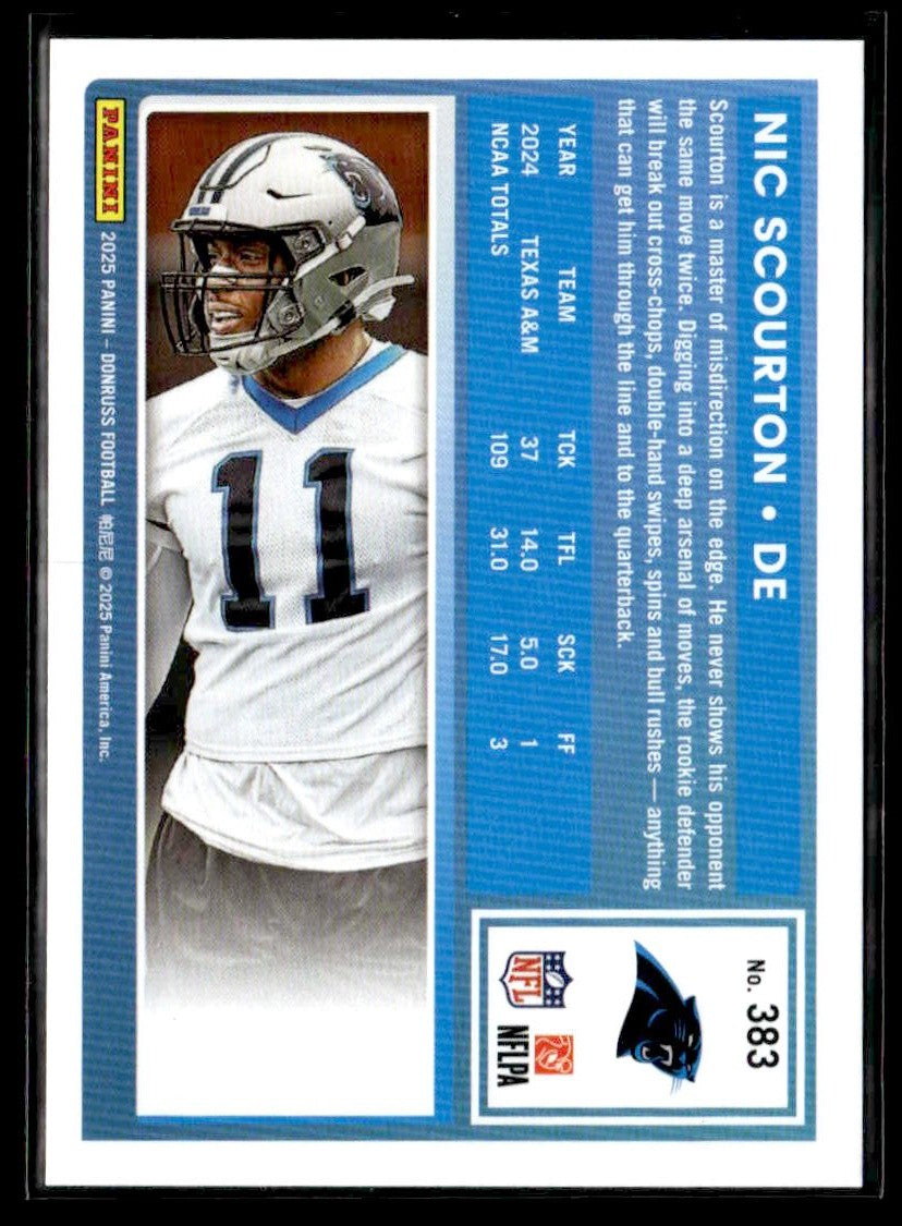 2025 Donruss #383 Nic Scourton Rated Rookies